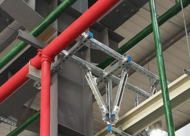 祥云该抗震支架的整体式支吊架结构协调性好